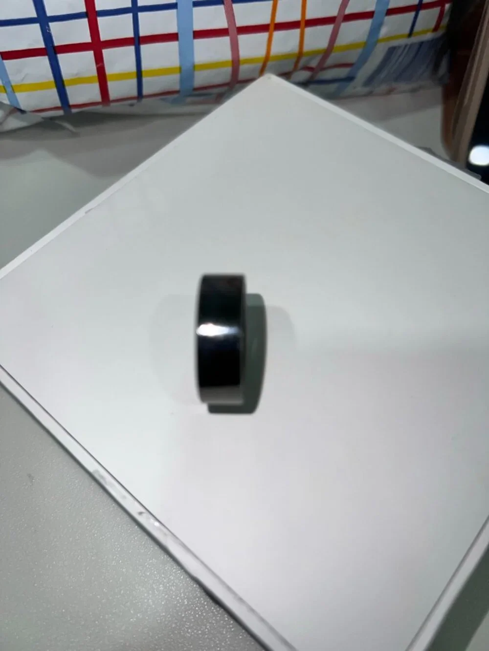 Oura Ring Gen 3 Heritage Black Size 8 Smart Ring w/ Charger & Cable